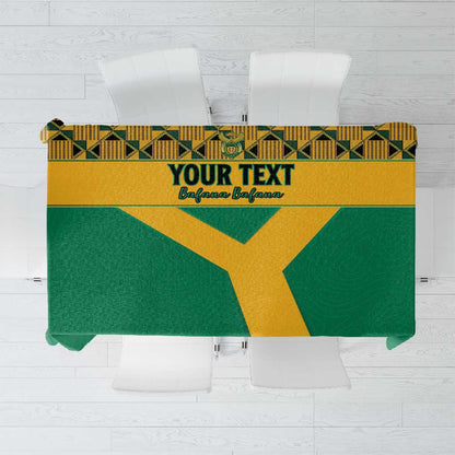 South Africa Soccer Custom Tablecloth Bafana Bafana