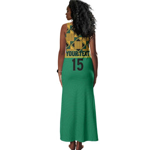 South Africa Soccer Custom Tank Maxi Dress Bafana Bafana