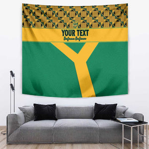 South Africa Soccer Custom Tapestry Bafana Bafana