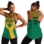 South Africa Soccer Custom Women Racerback Tank Bafana Bafana