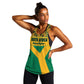 South Africa Soccer Custom Women Racerback Tank Bafana Bafana