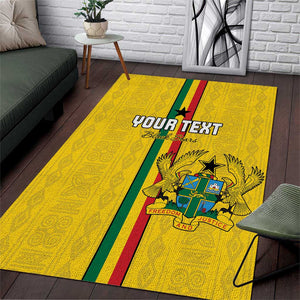 Custom Ghana Football Area Rug We Are Champions