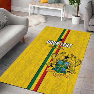 Custom Ghana Football Area Rug We Are Champions