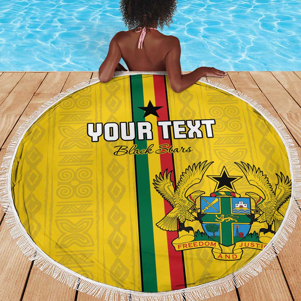 Custom Ghana Football Beach Blanket We Are Champions