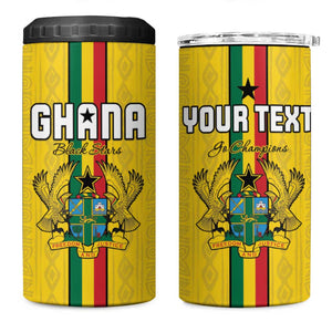 Custom Ghana Football 4 in 1 Can Cooler Tumbler We Are Champions