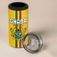 Custom Ghana Football 4 in 1 Can Cooler Tumbler We Are Champions