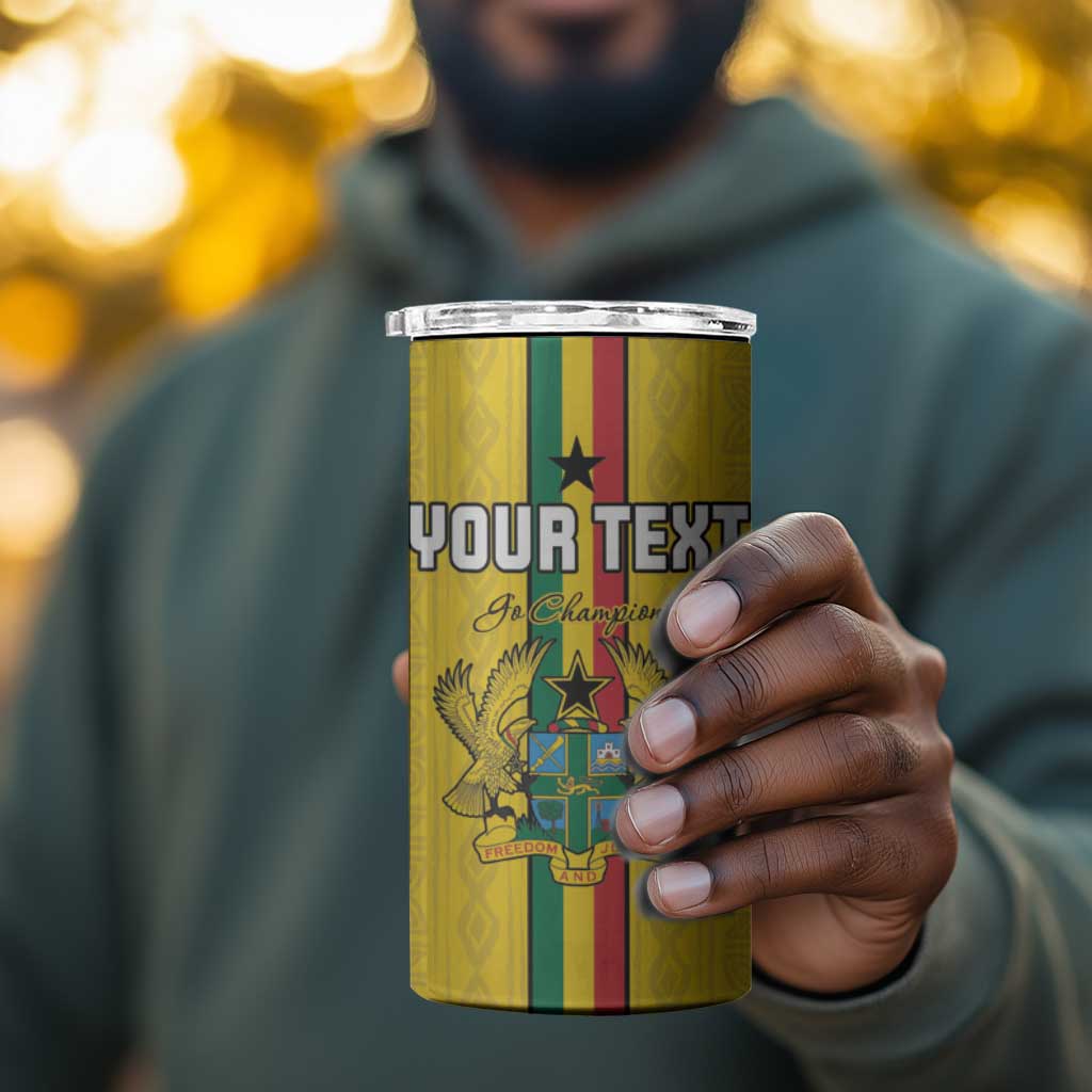Custom Ghana Football 4 in 1 Can Cooler Tumbler We Are Champions