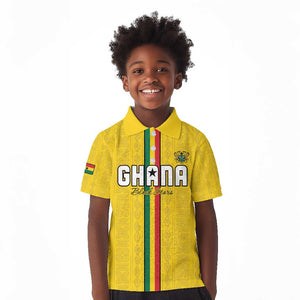 Custom Ghana Football Kid Polo Shirt We Are Champions