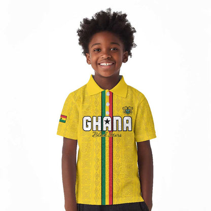 Custom Ghana Football Kid Polo Shirt We Are Champions