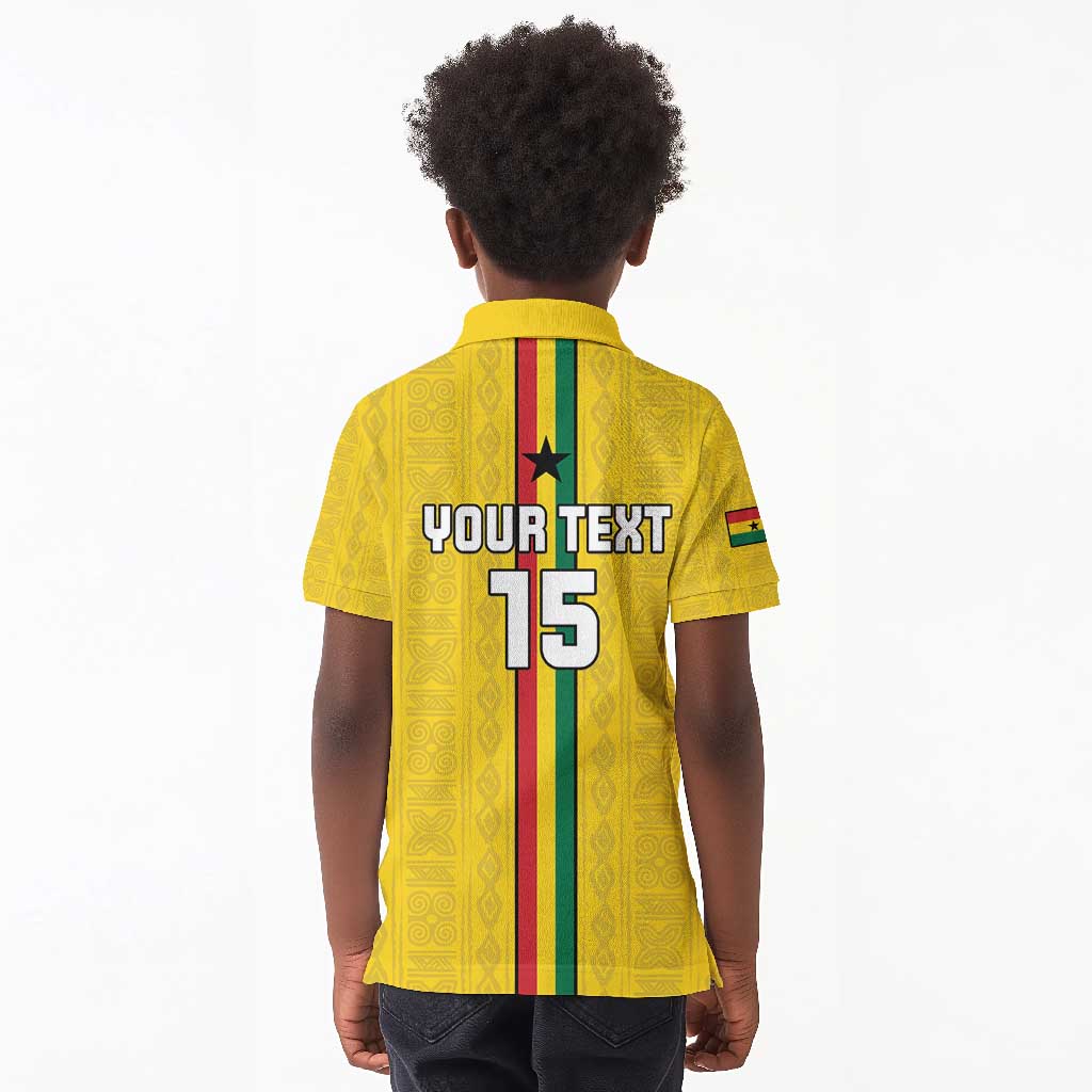 Custom Ghana Football Kid Polo Shirt We Are Champions