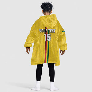Custom Ghana Football Kid Wearable Blanket Hoodie We Are Champions