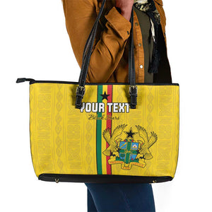 Custom Ghana Football Leather Tote Bag We Are Champions
