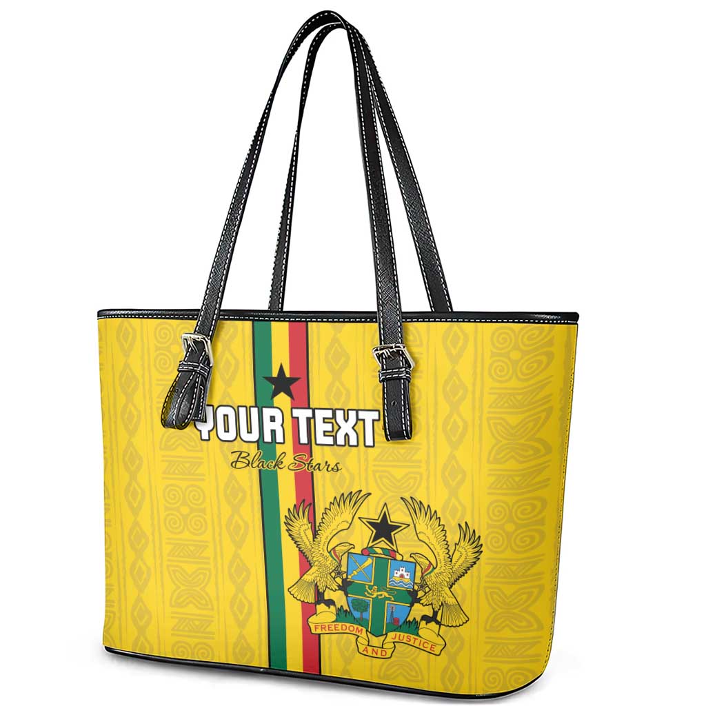 Custom Ghana Football Leather Tote Bag We Are Champions