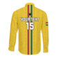 Custom Ghana Football Long Sleeve Button Shirt We Are Champions
