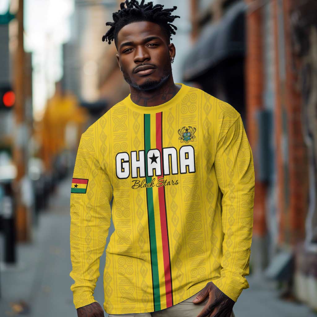 Custom Ghana Football Long Sleeve Shirt We Are Champions
