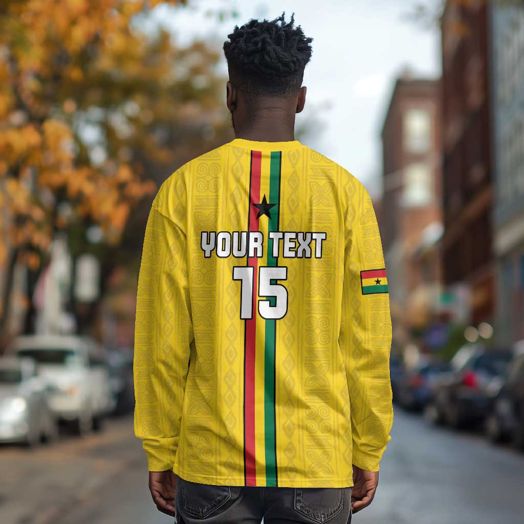 Custom Ghana Football Long Sleeve Shirt We Are Champions