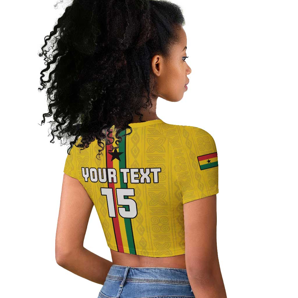 Custom Ghana Football Raglan Cropped T shirt We Are Champions