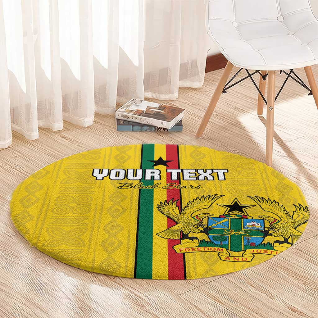 Custom Ghana Football Round Carpet We Are Champions