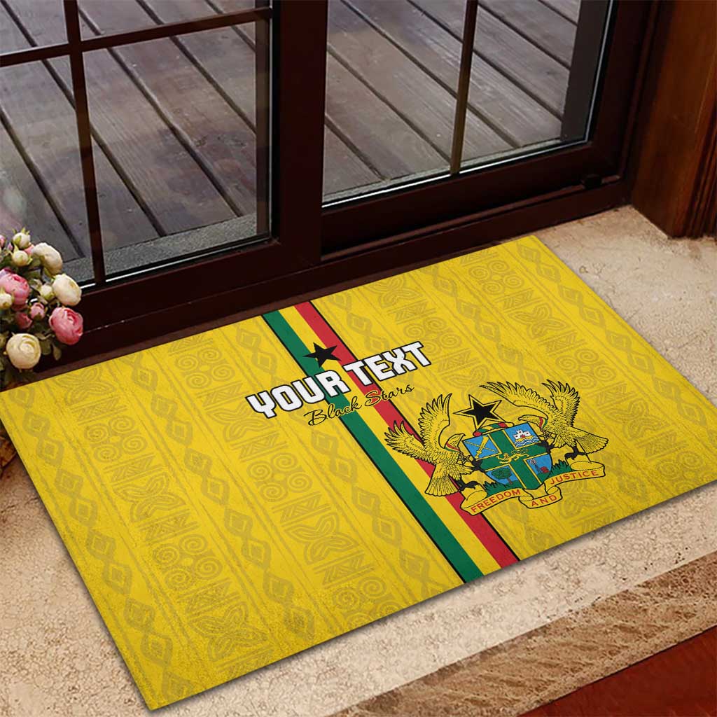 Custom Ghana Football Rubber Doormat We Are Champions