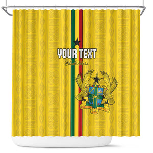 Custom Ghana Football Shower Curtain We Are Champions