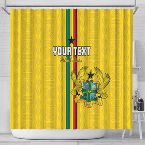 Custom Ghana Football Shower Curtain We Are Champions