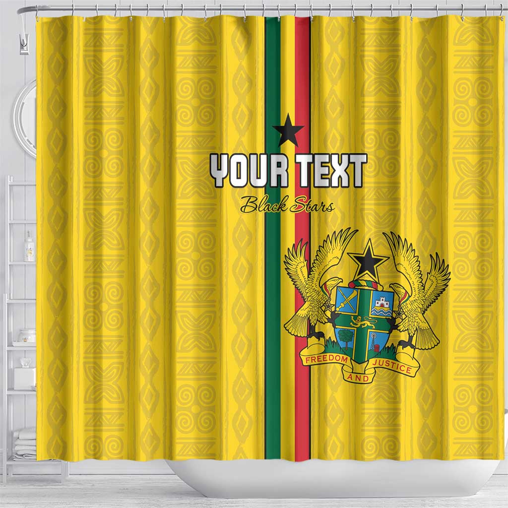 Custom Ghana Football Shower Curtain We Are Champions