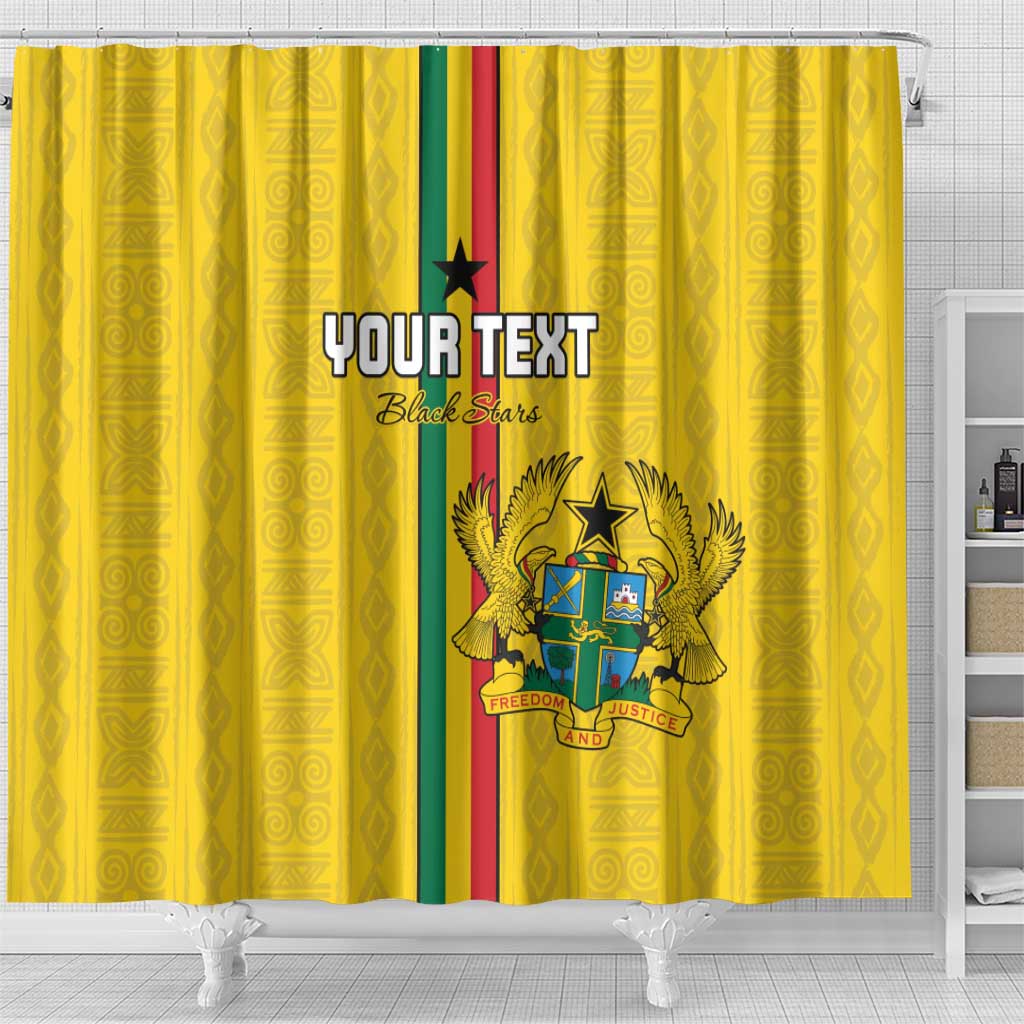 Custom Ghana Football Shower Curtain We Are Champions