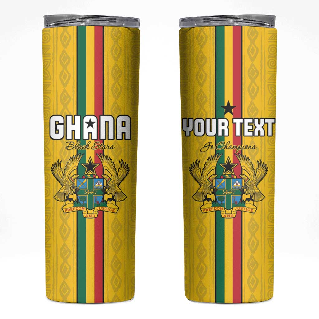 Custom Ghana Football Skinny Tumbler We Are Champions