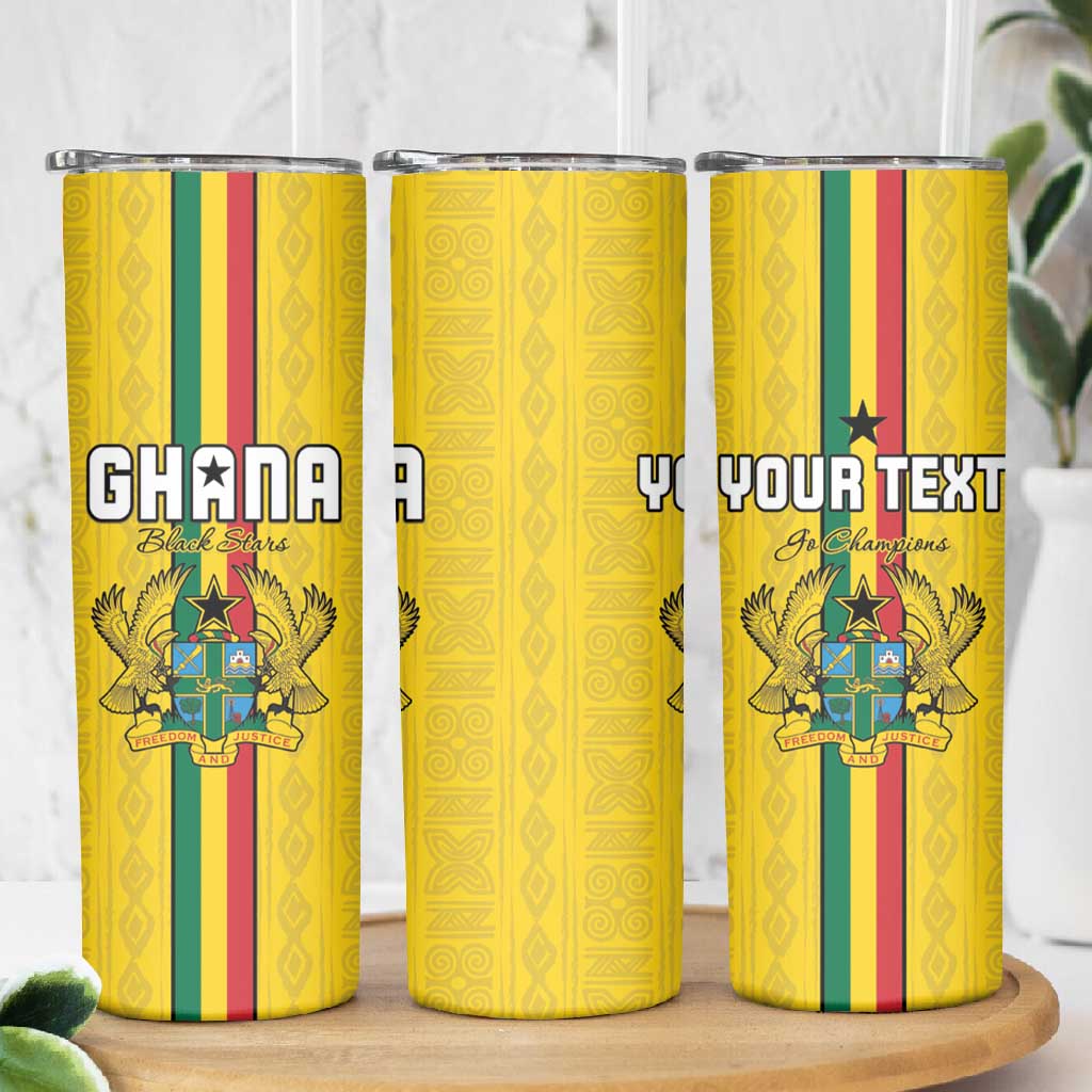 Custom Ghana Football Skinny Tumbler We Are Champions