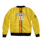 Custom Ghana Football Sleeve Zip Bomber Jacket We Are Champions