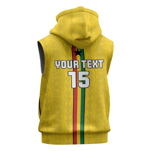 Custom Ghana Football Sleeveless Hoodie We Are Champions - African Pride