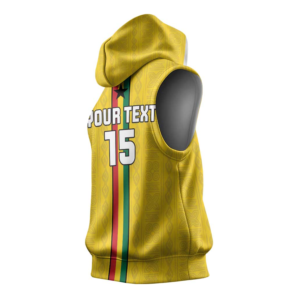 Custom Ghana Football Sleeveless Hoodie We Are Champions - African Pride