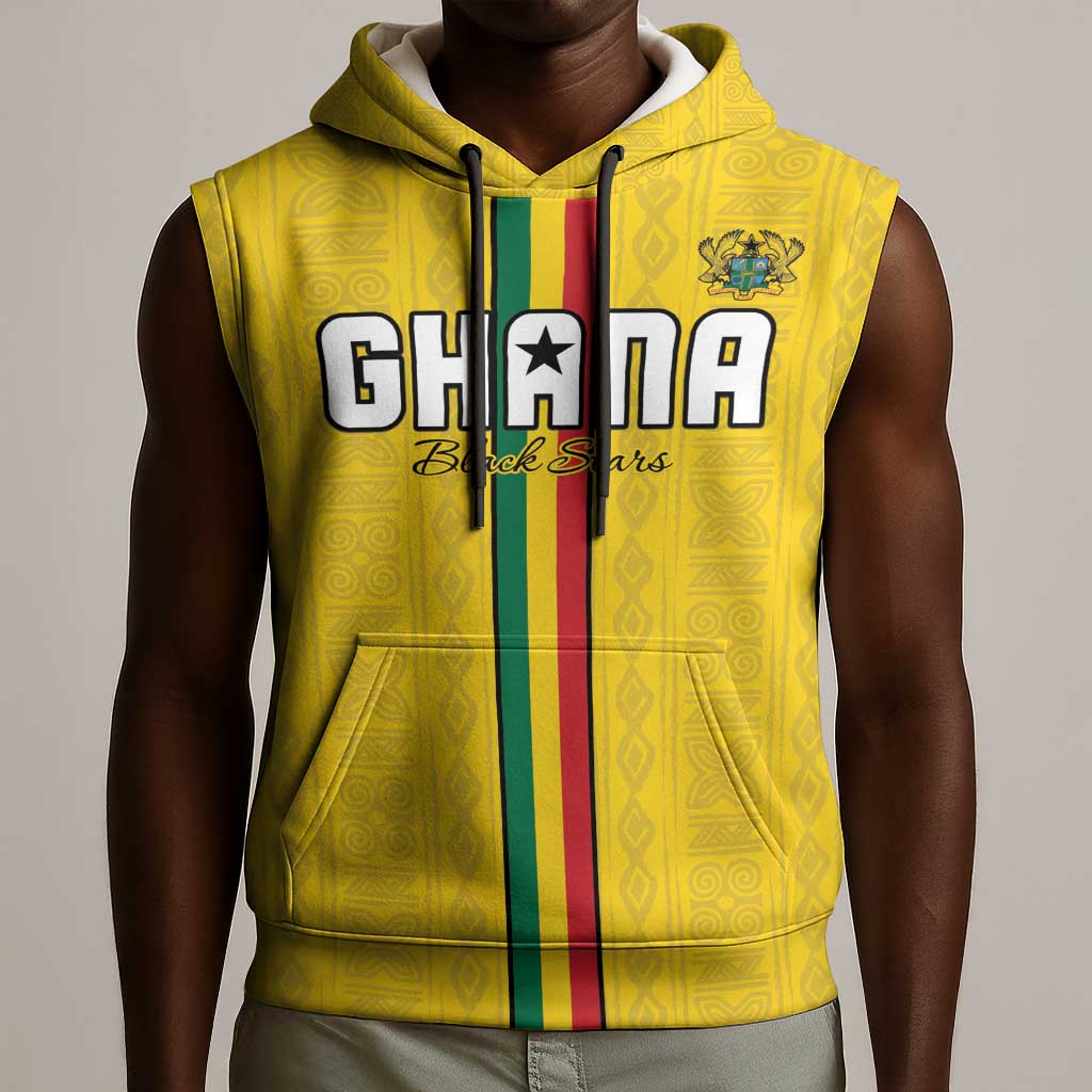 Custom Ghana Football Sleeveless Hoodie We Are Champions - African Pride