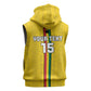 Custom Ghana Football Sleeveless Zip Hoodie We Are Champions - African Pride