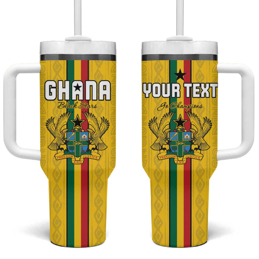 Custom Ghana Football Tumbler With Handle We Are Champions
