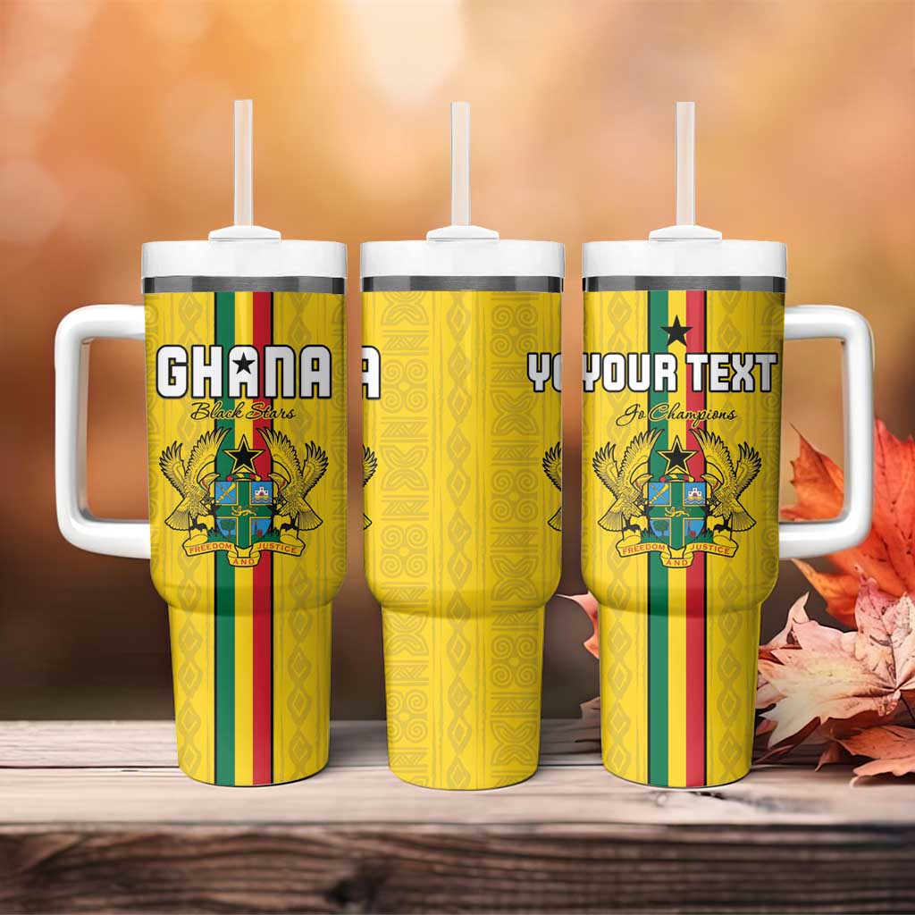 Custom Ghana Football Tumbler With Handle We Are Champions