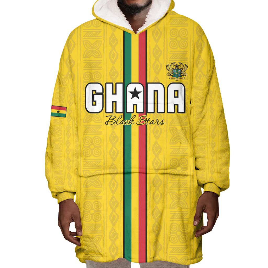 Custom Ghana Football Wearable Blanket Hoodie We Are Champions