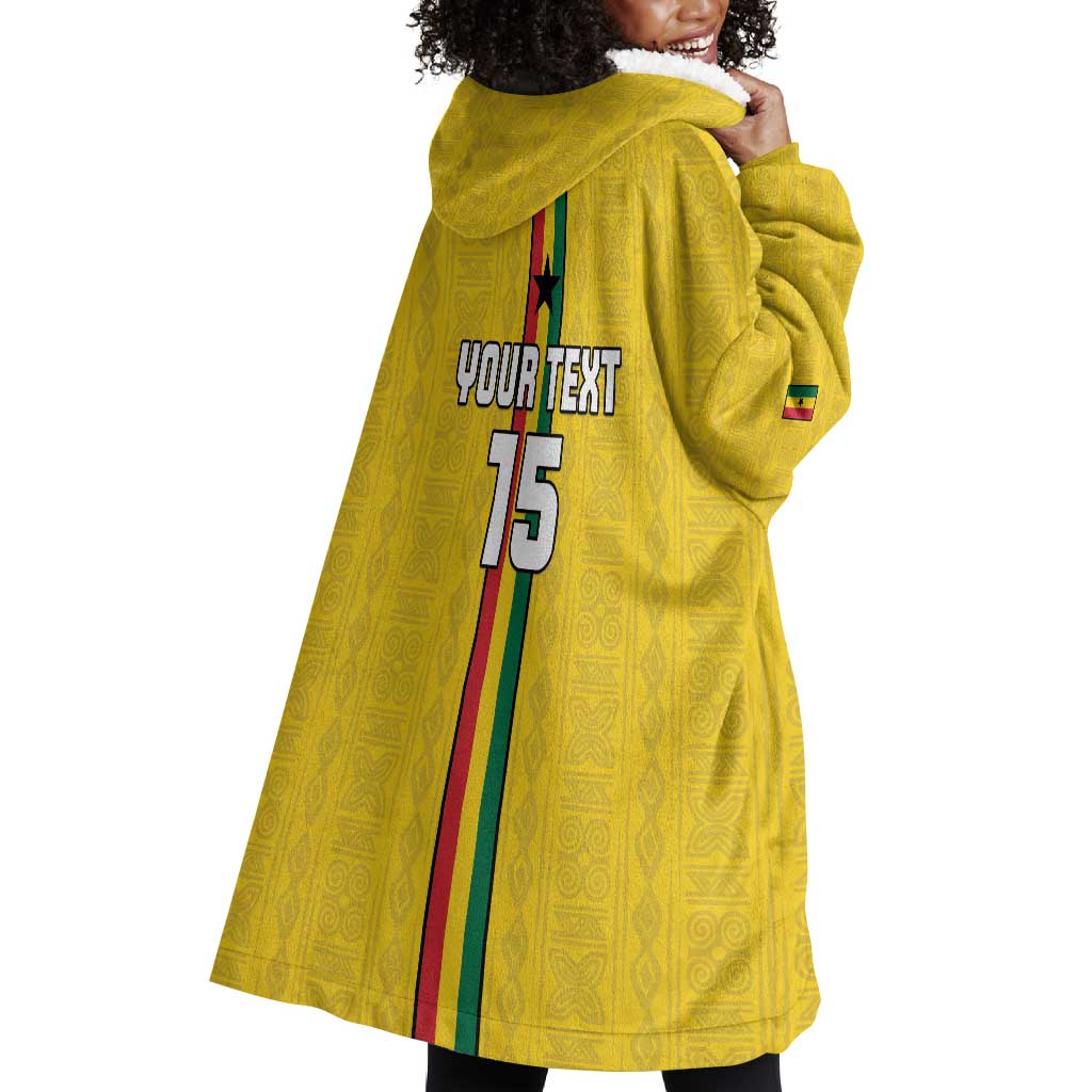 Custom Ghana Football Wearable Blanket Hoodie We Are Champions