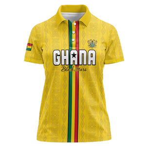 Custom Ghana Football Women Polo Shirt We Are Champions