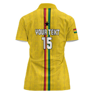 Custom Ghana Football Women Polo Shirt We Are Champions