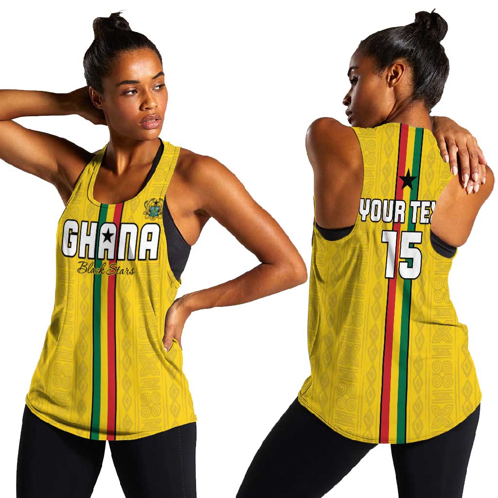Custom Ghana Football Women Racerback Tank We Are Champions