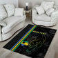 Custom Gabon Football Area Rug Go Champions - Black Ver