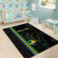 Custom Gabon Football Area Rug Go Champions - Black Ver