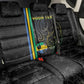 Custom Gabon Football Back Car Seat Cover Go Champions - Black Ver