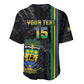 Custom Gabon Football Baseball Jersey Go Champions - Black Ver