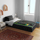 Custom Gabon Football Bedding Set Go Champions - Black Ver