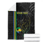 Custom Gabon Football Blanket Go Champions - Black Ver