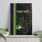 Custom Gabon Football Canvas Wall Art Go Champions - Black Ver