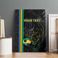 Custom Gabon Football Canvas Wall Art Go Champions - Black Ver