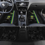 Custom Gabon Football Car Mats Go Champions - Black Ver